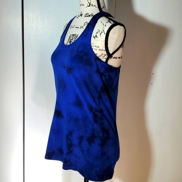 Road Runner Sports- Royal blue/Black Racerback Active Tank Sz.L - Picture 2 of 4